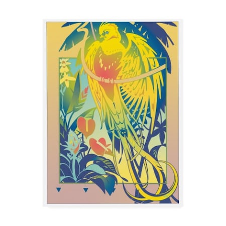 David Chestnutt 'Tropical Garden Birds Of Paradise' Canvas Art,14x19